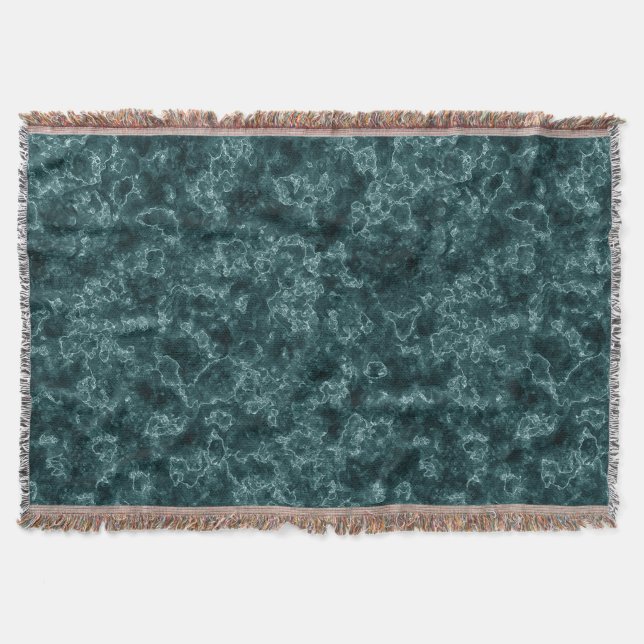 Couverture Marbre noir turquoise (Devant)