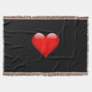 Couverture Mariage Amour Tendance Cœur Rouge