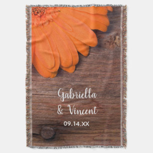 Couverture Mariage campagnard rustique en bois d'orange