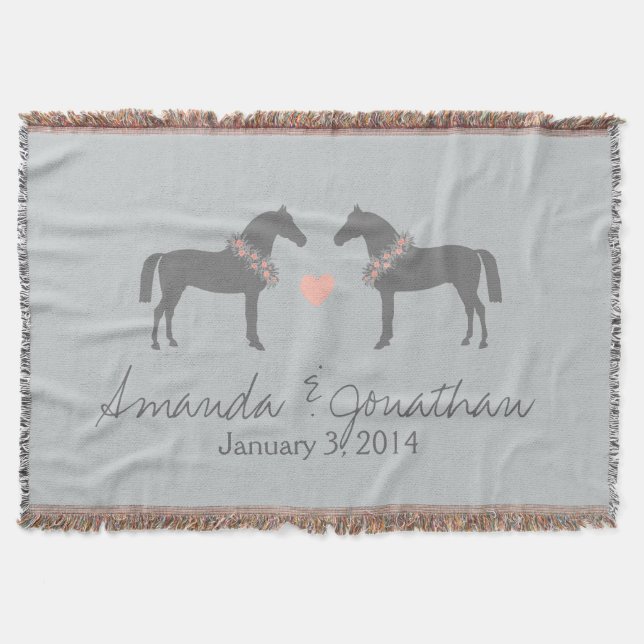 Couverture Mariage de Chevaux rose et gris (Devant)