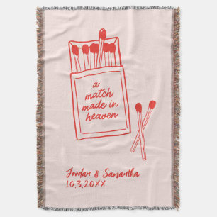 Couverture Mariage fait au ciel Date de mariage rouge et rose