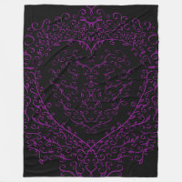 Couverture Mariage gothique du coeur mauve et noir