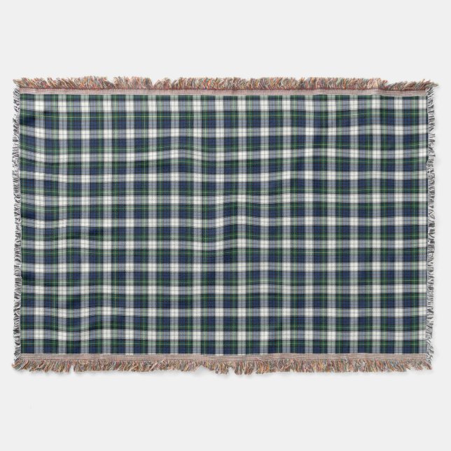 Couverture Marine Bleu et blanc Clan Formel Robe Plaid (Devant)