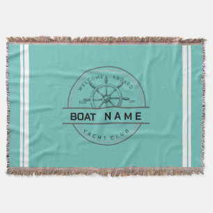 Couverture Marine bleue Ancre nautique club nautique