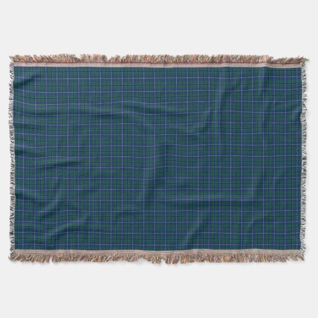 Couverture Marine Blue Douglas Family Tartan moderne (Devant)