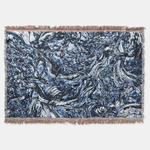 Couverture Marine Blue Nature Motif Abstrait