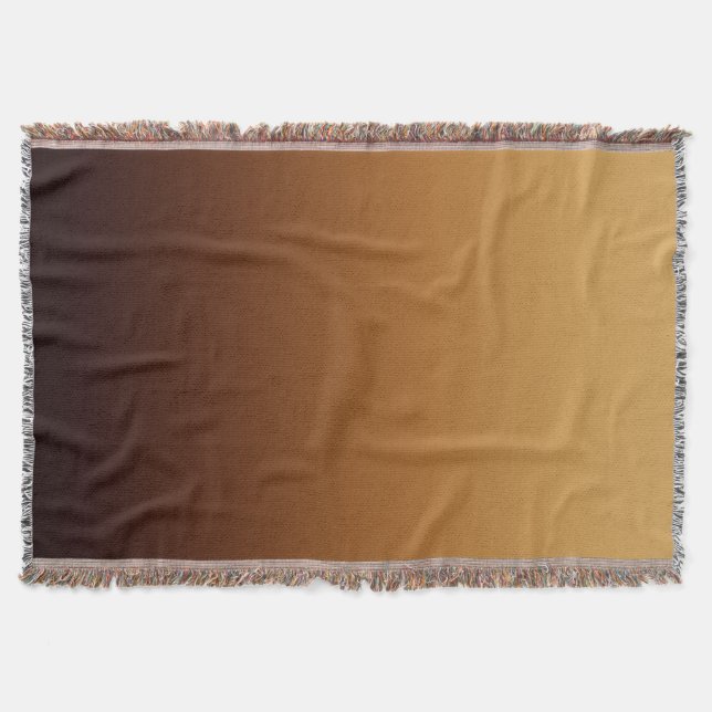 Couverture Marron Chocolat Doré Couleurs Chaudes (Devant)