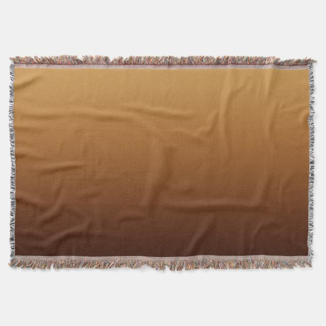 Couverture Marron Chocolat Doré Couleurs Chaudes (Devant)