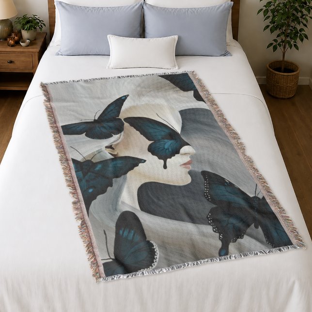 Couverture Mascarade du Papillon Bleu Élégante Fantaisie (Créateur téléchargé)