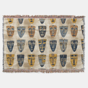 Couverture Masque Tribal Motif Boho
