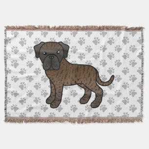 Couverture Mastiff Anglais Bringé Chien de Dessin Animé Migno