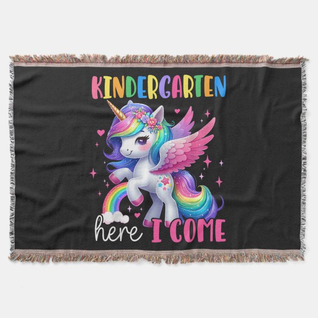 Couverture Maternelle j'arrive licorne rentrée scolaire (Devant)