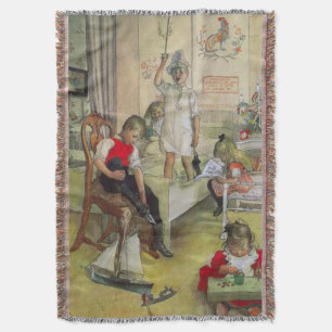 Couverture Matin de Noël vintage Carl Larsson 1894
