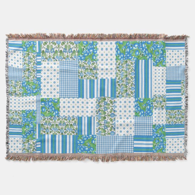 Couverture Matin Glory Faux Patchwork Lot Blanket (Devant)