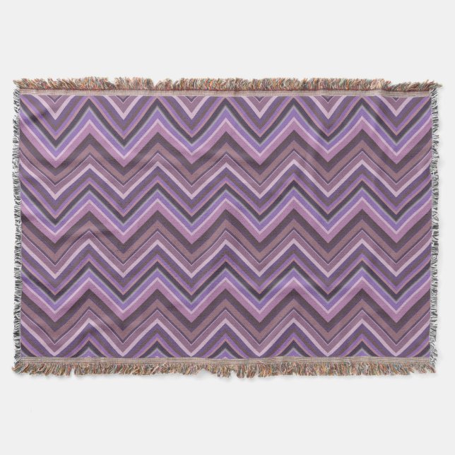 Couverture Mauve zigzag stripes (Devant)