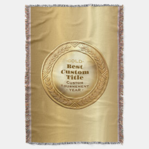Couverture Médaille d'or réaliste 3D personnalisable et modif