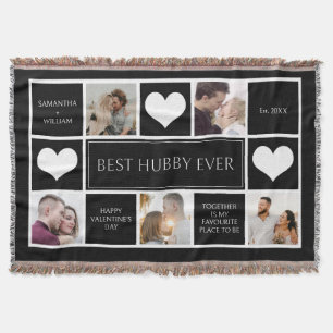 Couverture Meilleur Collage photo Hubby Ever Minimaliste
