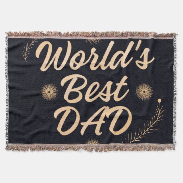 Couverture Meilleur Papa du Monde  Typographie Simple Pères (Devant)