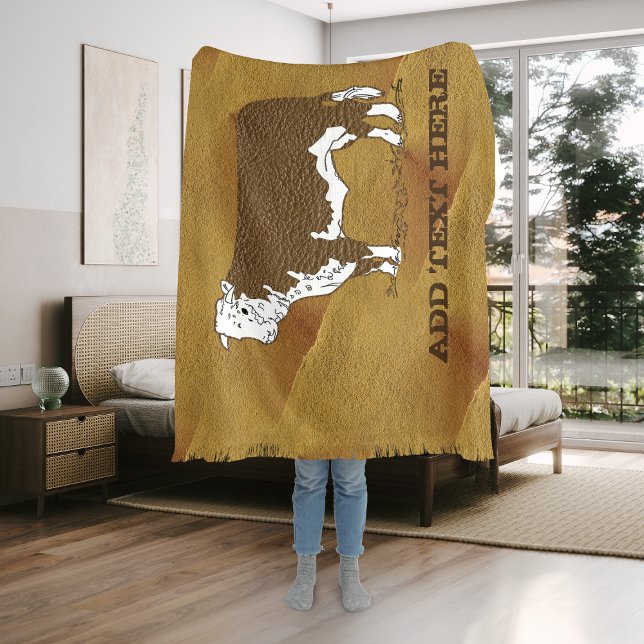 Couverture Mélange à cache de vache Faux Cuir (Créateur téléchargé)