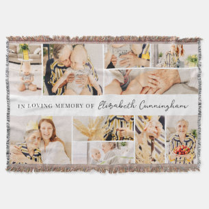 Couverture Mémorial Simple Minimaliste Moderne 10 Photo Colla