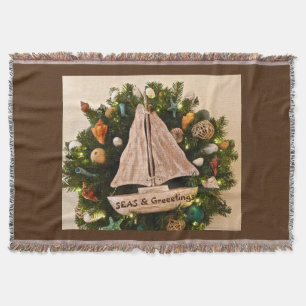 Couverture Mer Côtière Tropicale & Salutations Plage Noël