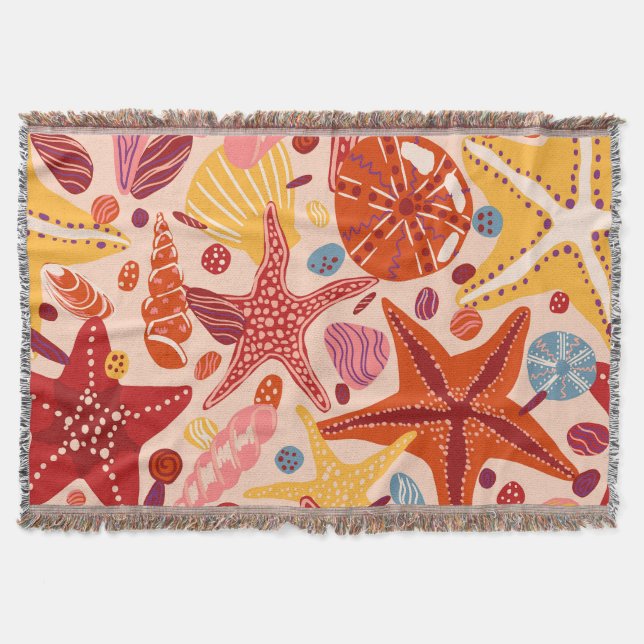 Couverture Mer d'été scandinave : Starfish Motif (Devant)
