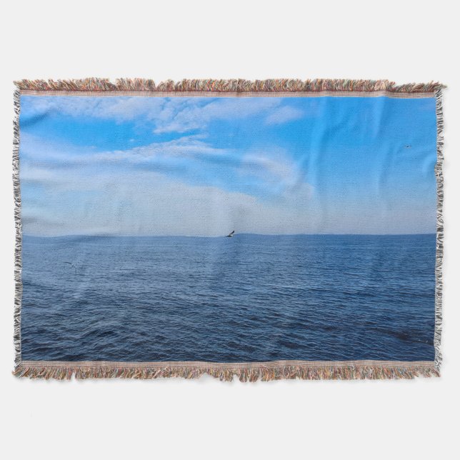 Couverture Mer Noire calme Roumanie – Impression de ciel bleu (Devant)