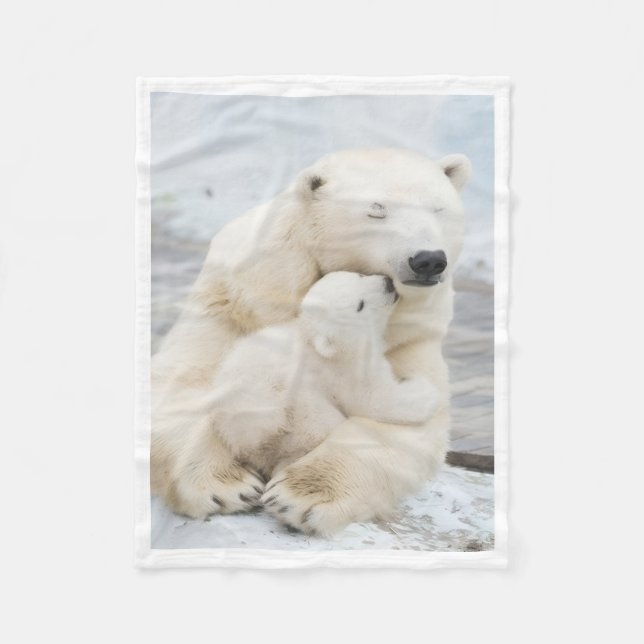 Couverture Mère et Ourson Polaire (Devant)