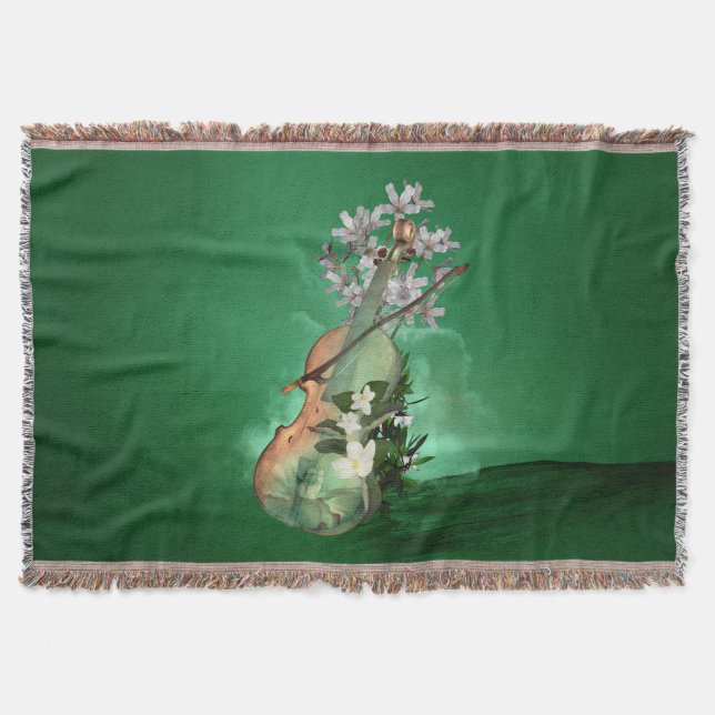 Couverture Merveilleux violon avec fleurs (Devant)