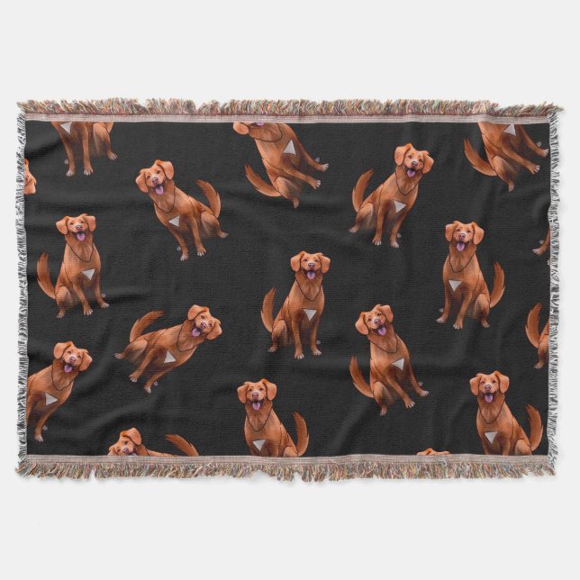 Couverture Mete Artsy Golden Retriever Chien Motif (Devant)