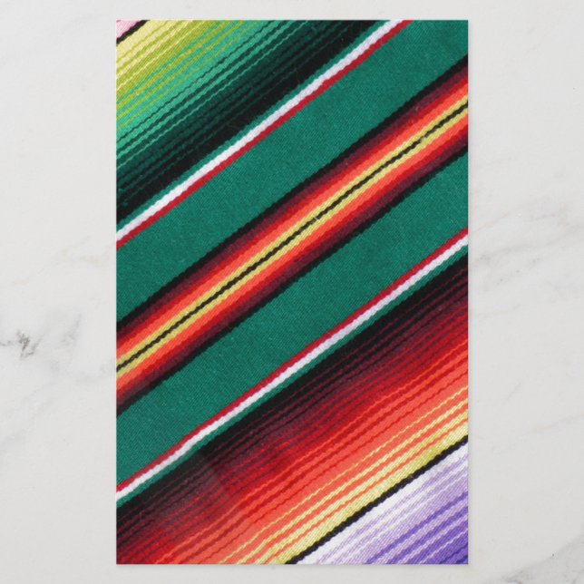 Couverture mexicaine Bande colorée Sud-Ouest (Devant)