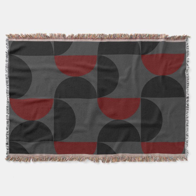 Couverture Mi-siècle moderne rouge noir et gris (Devant)