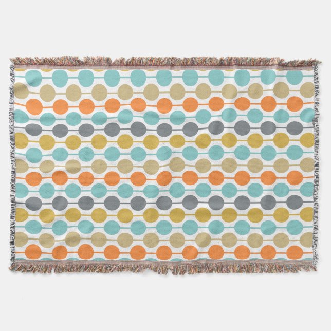 Couverture Mid-Century Modern Retro Geometric Circles Pattern (Devant)