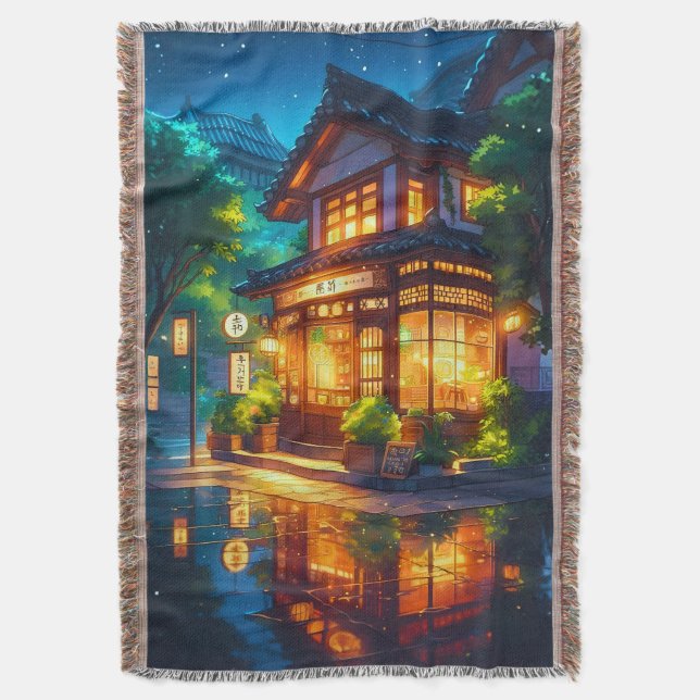 Couverture Midnight Matcha – Café Japonais Cozy Lofi (devant Vertical)