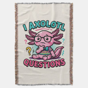 Couverture Mignon Je Questions Axolotl nerd aztec avec lunett