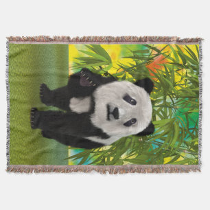 Couverture Mignon Ours Panda Kawaii Amoureux des Animaux Cade