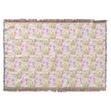 Mignon plaid de jeté kawaii rose pastel confortabl