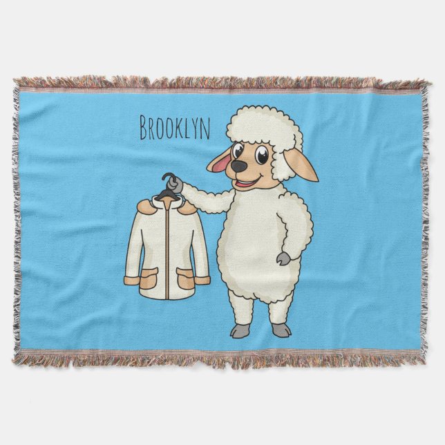 Couverture Mignonne brebis avec blouson (Devant)