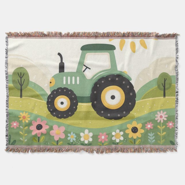 Couverture Mignonne, tracteur/ferme (Devant)