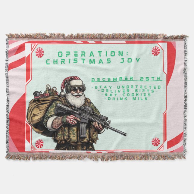 Couverture Militaire amusant/Père Noël de Noël (Devant)