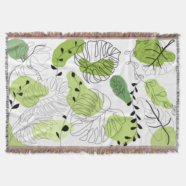 Couverture Minimalist Spring Breeze Botanical Doodle (Devant)