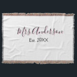 Couverture Mme ajouter nom nom de famille noir rose est année<br><div class="desc">design féminin</div>