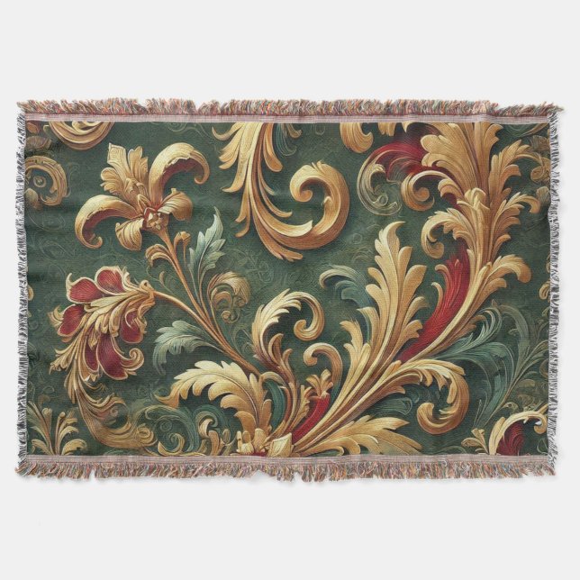 Couverture Modèle baroque Damas de luxe (Devant)