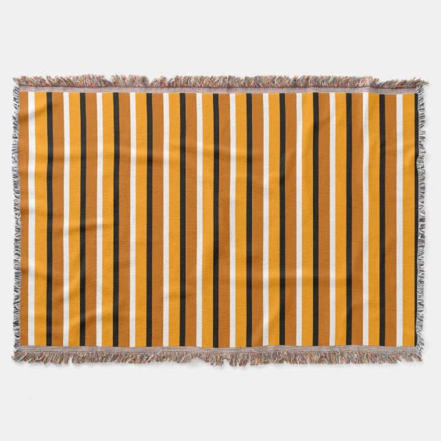 Couverture Modèle de bande orange brun (Devant)