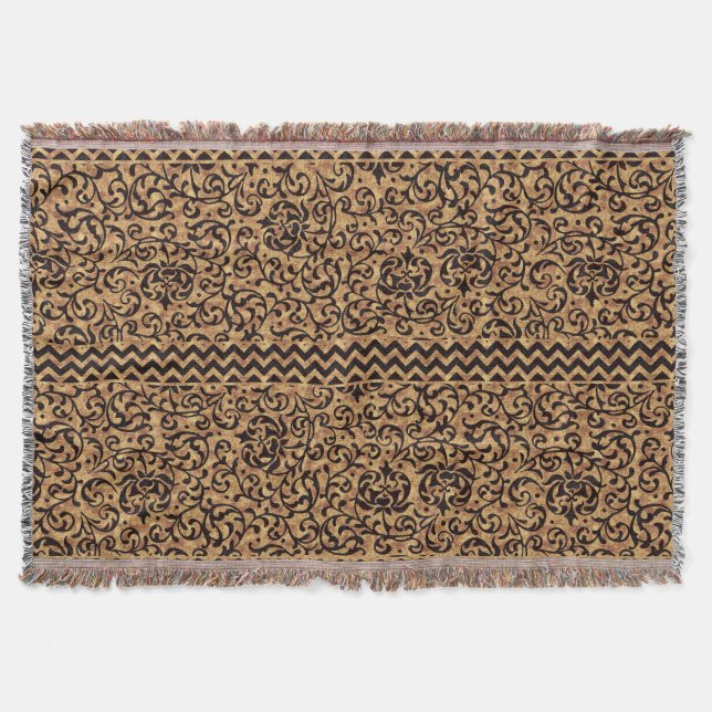 Couverture Modèle Floral Or Renaissance italienne (Devant)