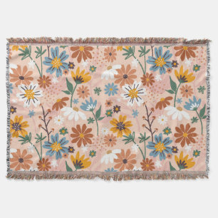Couverture Modèle floral peint à la main-23136