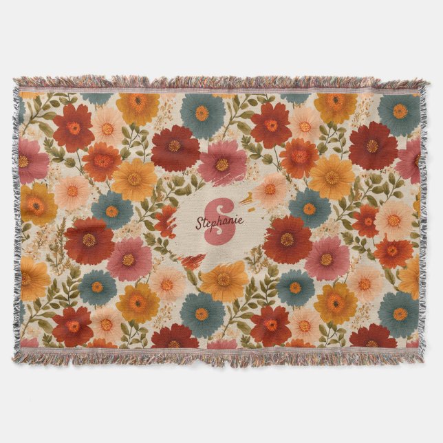 Couverture Modèle floral vintage (Devant)