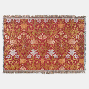 Couverture Modèle floral vintage de rose et de lys de William