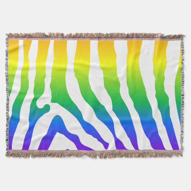 Couverture Modèle Rainbow Zebra (Devant)