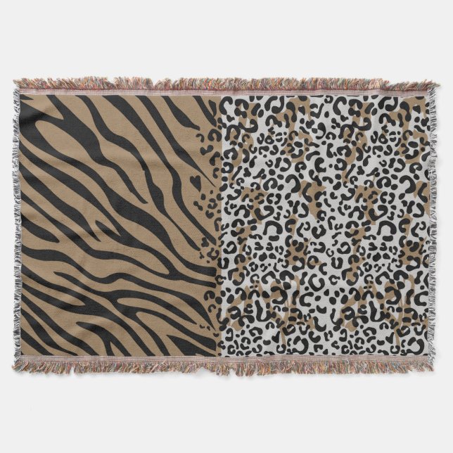 Couverture Modèle zèbre léopard animal (Devant)